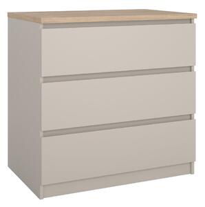 Krem komoda 77x76x50 cm Naia – Tvilum