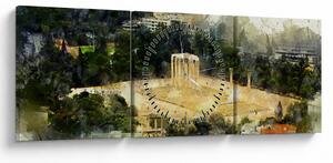 Slika - Zeusov tempelj, Atene, Grčija (sa satom) (90x30 cm)