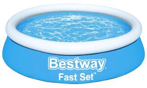 Bestway bazen na napuhavanje Fast Set okrugli 183 x 51 cm plavi