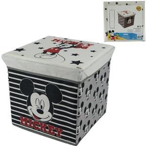 Spremnik za igračke MICKEY MOUSE 30x30 cm sivi