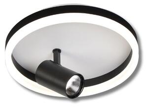 23111 STROPNA SVJETILJKA MONDO LED 18W+1x2W CRNA