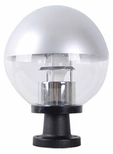 21366 PODNA SVJETILJKA SIVA TRANSPARENT KUGLA 1xE27