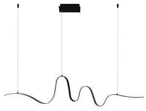 23182 VISEĆA SVJETILJKA LED 32W 3000K SPIRAL HEART CRNA