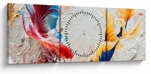 Slika - Borbene ribe (sa satom) (90x30 cm)