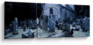 Slika - Temna noč (sa satom) (90x30 cm)