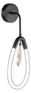 23068 ZIDNA SVJETILJKA LED 8W MODERNA SUZA CRNA 4000K