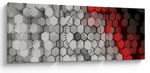 Slika - 3D šesterokotniki (sa satom) (90x30 cm)