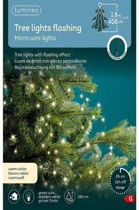 Mikro LED lampice topla bijela boja 180 cm za božićno drvce
