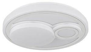 Globo Okrugla stropna LED svjetiljka Ruiz (24 W, Ø x V: 380 x 75 mm, Bijela, Topla bijela)