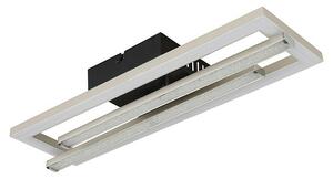 Globo LED stropna svjetiljka Highway (24 W, D x Š x V: 400 x 375 x 63 mm, Crna, Srebrna, Topla bijela)