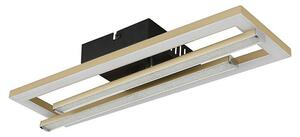 Globo LED stropna svjetiljka Highway (24 W, D x Š x V: 40 x 37,5 x 6,3 cm, Crna, Zlatna, Topla bijela)
