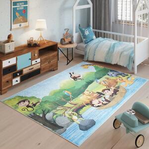 Dječji tepih s motivom safari životinja Širina: 80 cm | Duljina: 150 cm