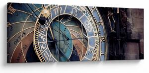 Slika - Orloj, Praga (sa satom) (90x30 cm)