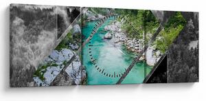 Slika - Divja narava (sa satom) (90x30 cm)