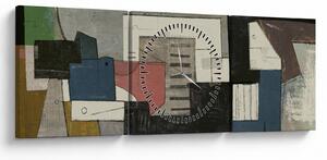 Slika - Abstrakcija, kubizem (sa satom) (90x30 cm)