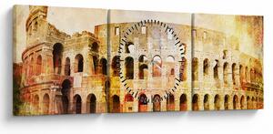 Slika - digitalno slikanje, Kolosej, Rim, Italija (sa satom) (90x30 cm)