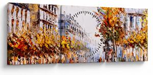 Slika - Ulica v Parizu (sa satom) (90x30 cm)