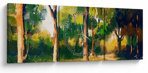 Podoba gozda v poletnem soncu, slika (sa satom) (90x30 cm)