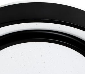 Smart moderna stropna svjetiljka crna 38 cm uklj. LED i RGB - Jochie