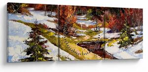 Slika - Prihod pomladi (sa satom) (90x30 cm)