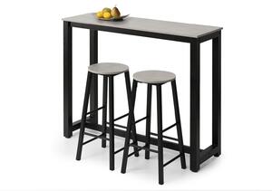 Zondo.hr Blagovaonski set Remma (beton + crna) (za 2 osobe). 1111872