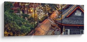 Slika - Qintai Road, Chengdu, Kitajska (sa satom) (90x30 cm)