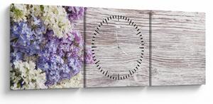 Slikanje lila na lesu (sa satom) (90x30 cm)