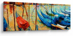 Slika - Pristanišče v Benetkah (sa satom) (90x30 cm)
