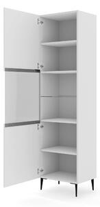 Zondo.hr Vitrina 1DS Rowanna (bijela + crna). 1125020