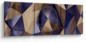 Slika - 3D leseni trikotniki (sa satom) (90x30 cm)