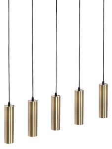 Moderna viseća svjetiljka brončana 5 svjetla - Jeana