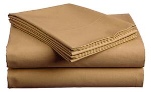 Pamučna plahta smeđa 140x240 cm Dimenzije: 140 x 240 cm, Gramaža: Standard (135 g/m2)