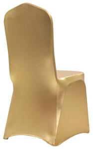 VidaXL Navlake za stolice 6 kom rastezljive boje zlata
