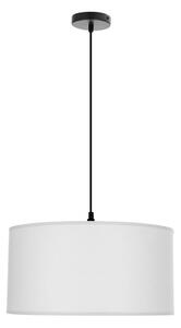 Bijela viseća svjetiljka s tekstilnim sjenilom ø 40 cm Shanti – Candellux Lighting