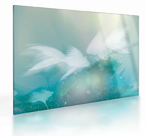 Staklena slika - Ribice (70x50 cm)