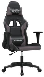 VidaXL Igraća stolica crno-siva od umjetne kože