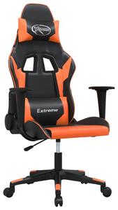 VidaXL Igraća stolica crno-narančasta od umjetne kože