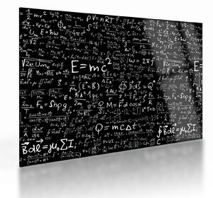 Staklena slika - Matematika (70x50 cm)