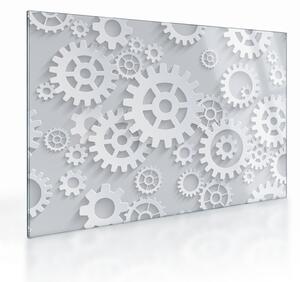 Staklena slika - Gears (70x50 cm)