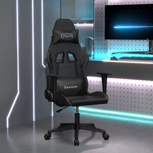 VidaXL Igraća stolica od umjetne kože crna