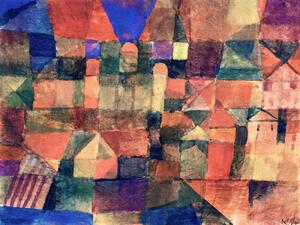 Reprodukcija umjetnosti City with Three Domes - Paul Klee, (40 x 30 cm)