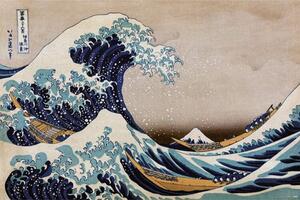 Poster Hokusai - Te Great Wave of Kanagawa, (91.5 x 61 cm)