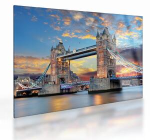 Staklena slika - Tower Bridge, London, Anglija (70x50 cm)