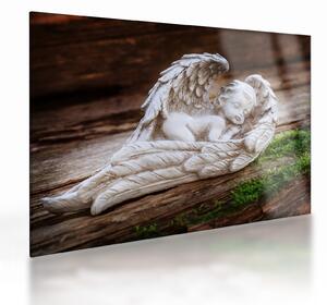 Staklena slika - Speči angel (70x50 cm)