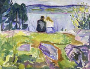 Munch, Edvard - Reprodukcija umjetnosti Springtime (Lovers by the shore), (40 x 30 cm)