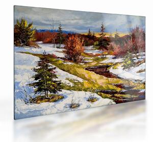Staklena slika - Prihod pomladi (70x50 cm)