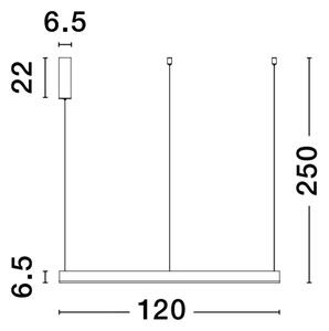MOTIF VISILICA LED 70W/2700-6000K/lm/DIMM/IP20/BIJELA NL9530218