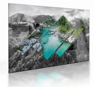 Staklena slika - Divja narava (70x50 cm)