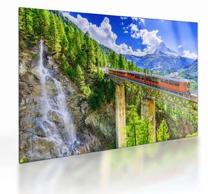 Staklena slika - Matterhorn, Zermatt, Valais, Švica (70x50 cm)