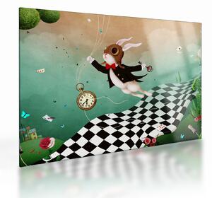 Staklena slika - Fantasy zajec (70x50 cm)